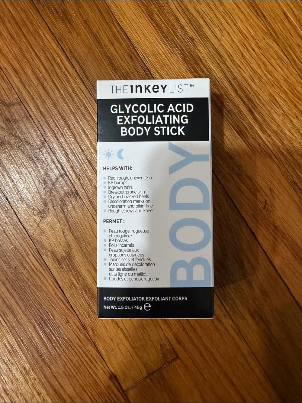 Glycolic Acid Exfoliating Body Stick — White